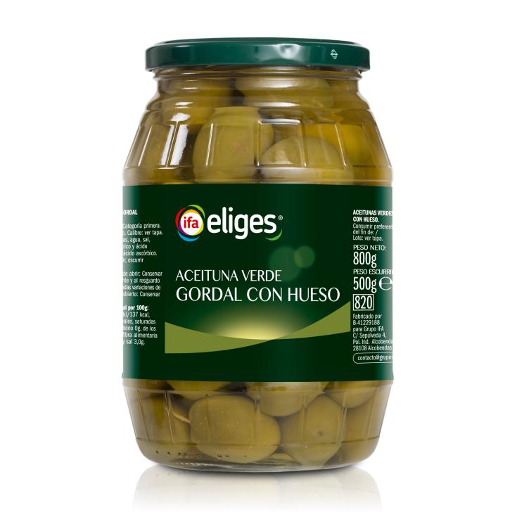 Aceitunas gordal con hueso - Eliges - 500g