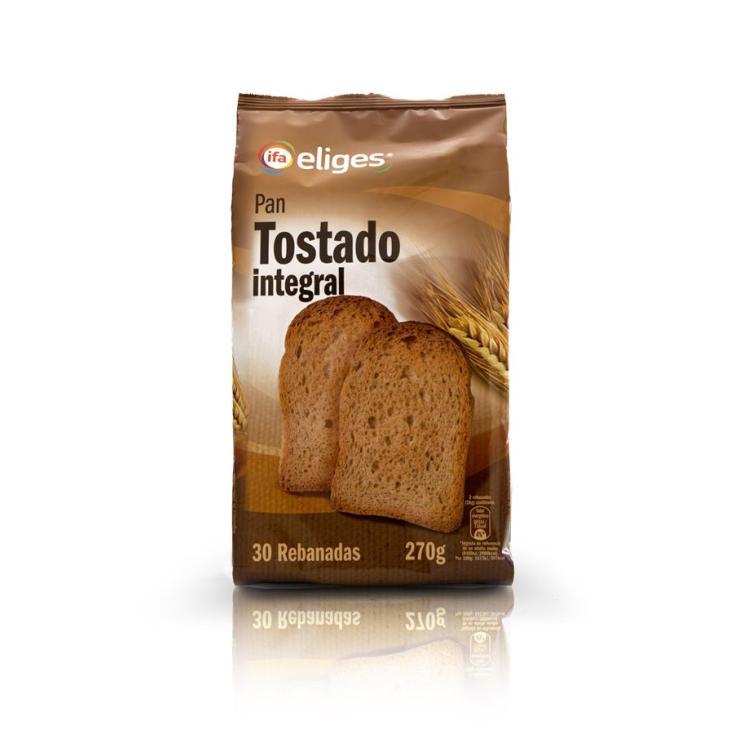 Pan Tostado Integral 30 Rebanadas - Eliges - 270g