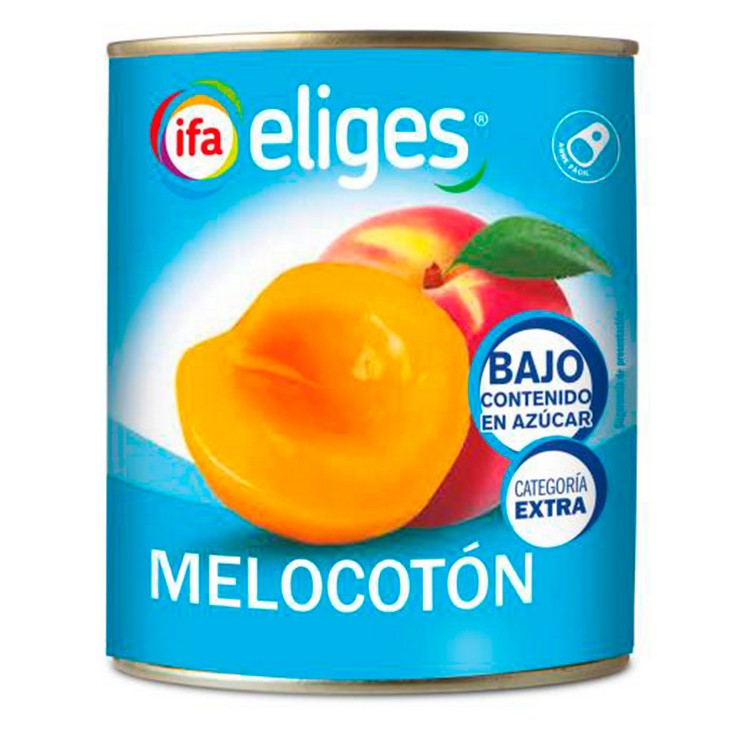 Melocotón en almíbar sin azúcares añadidos - Eliges - 480g