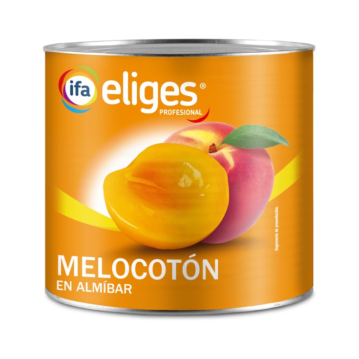 Melocotón en almíbar 30-40 lata de 3kg Melocotón en almíbar 30-40 lata de 3kg