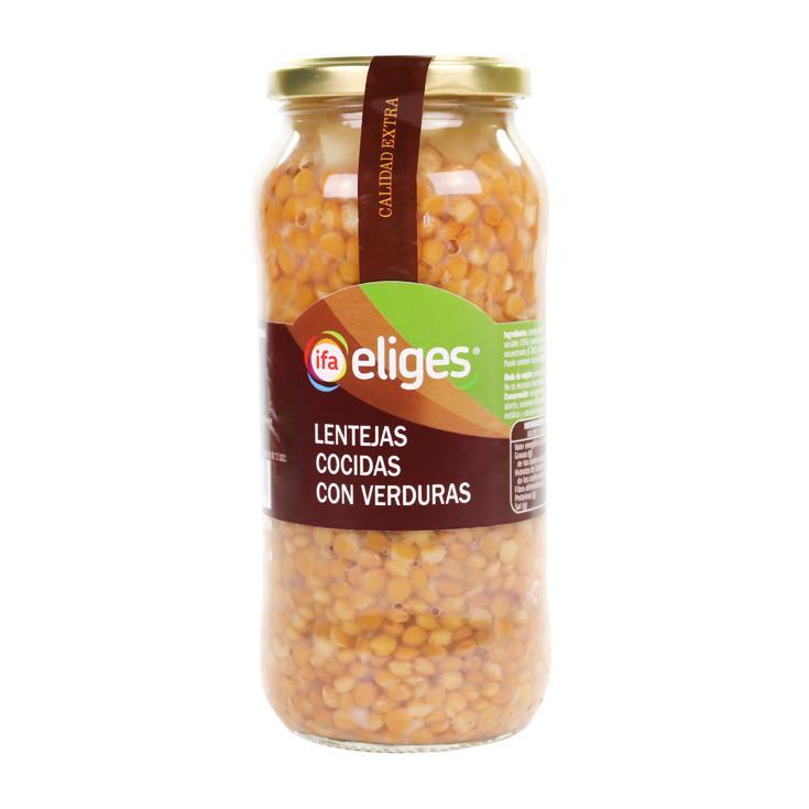 Lenteja Cocida con Verduras - Eliges - 400g