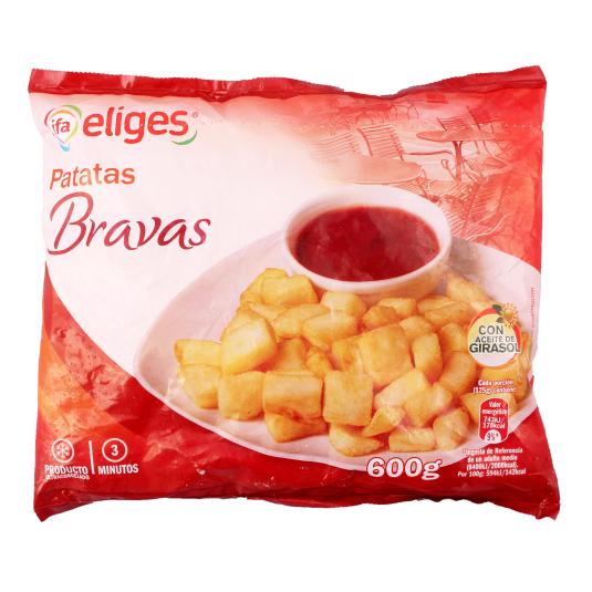Patatas bravas congeladas - Eliges - 600g