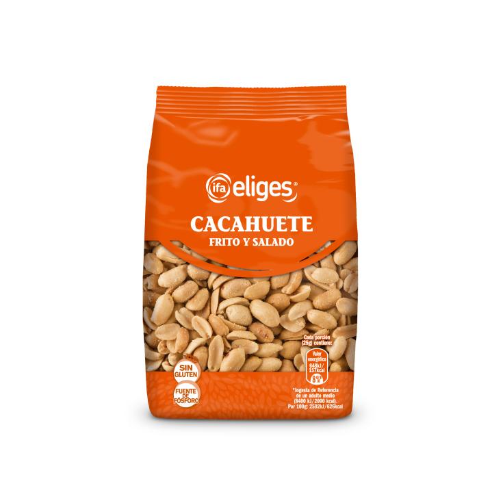 Cacahuetes fritos con sal - Eliges - 125g Cacahuetes fritos con sal - Eliges - 125g