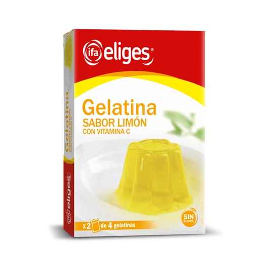 Gelatina de limón (8 raciones ) 170g