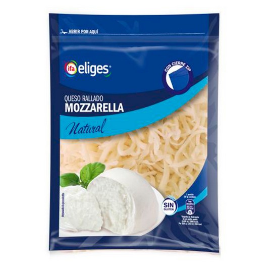 Queso rallado mozzarella - Eliges - 200g