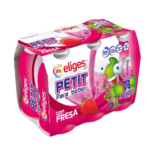 Yogur líquido de fresa - Eliges - 6x100g