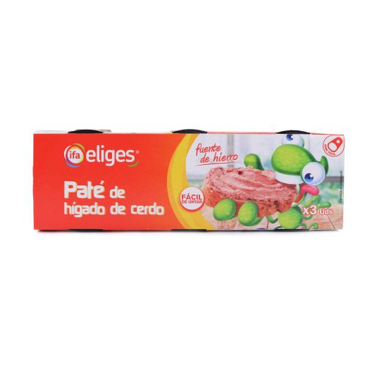 Paté de cerdo - Eliges - 3x78g