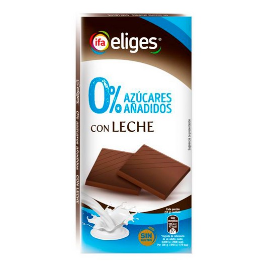Chocolate con leche sin azúcares añadidos - Eliges - 100g