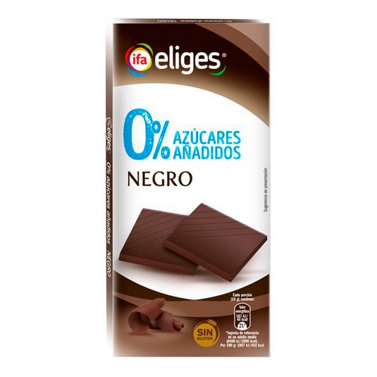Chocolate negro 51% sin azúcares añadidos - Eliges - 100g