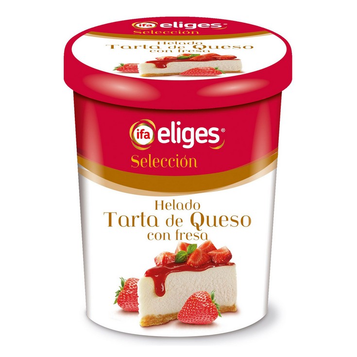 Tarrina Premium de Tarta de Queso con Fresa - Eliges - 500ml
