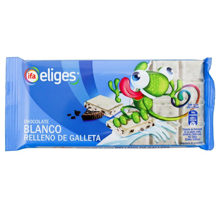 Chocolate Blanco Relleno de Galleta - Eliges - 100g
