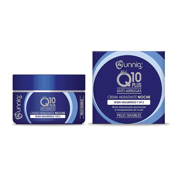 Crema Facial Noche con Q10 Antiarrugas - Unnia - 50ml Crema Facial Noche con Q10 Antiarrugas - Unnia - 50ml