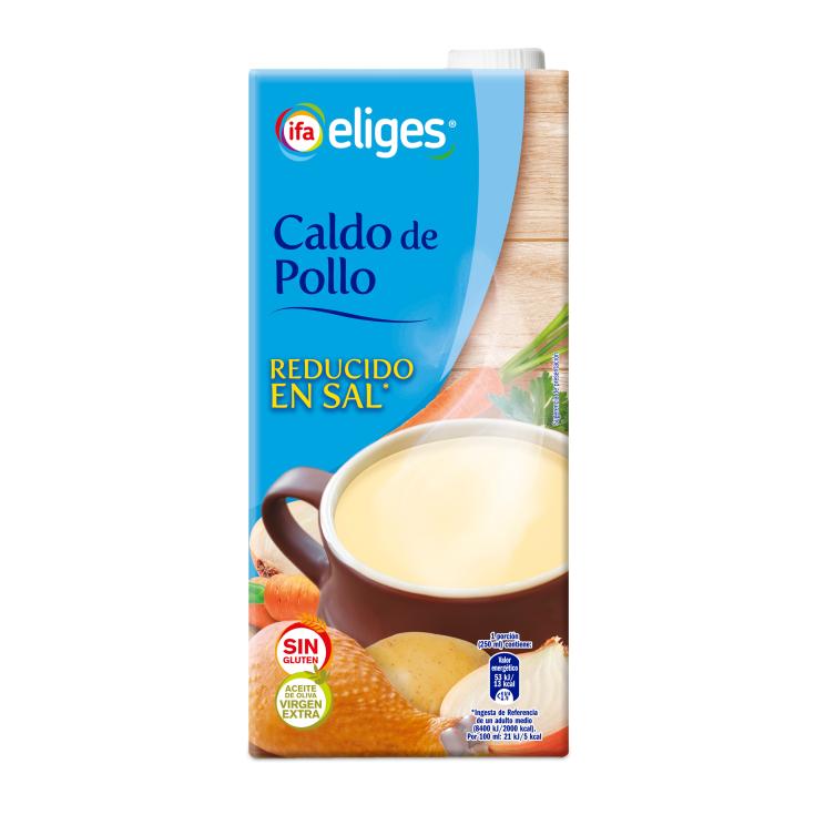 Caldo de pollo bajo en sal - Eliges - 1l