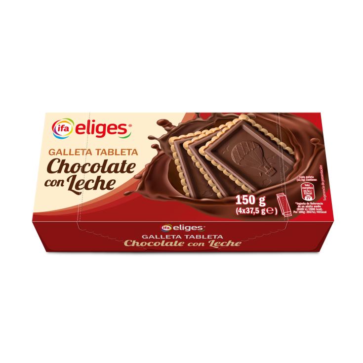 Galleta tableta de chocolate con leche - Eliges - 150g