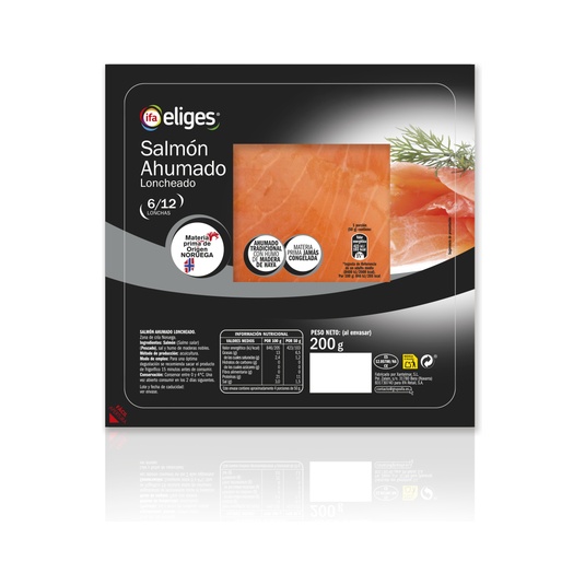  SALMON AHUMADO SOBRE 200G