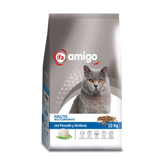 Pienso para gato de pescado y vegetales - Amigo - 10kg