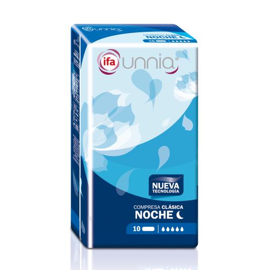 Compresa Clásica Noche - Unnia - 10 uds