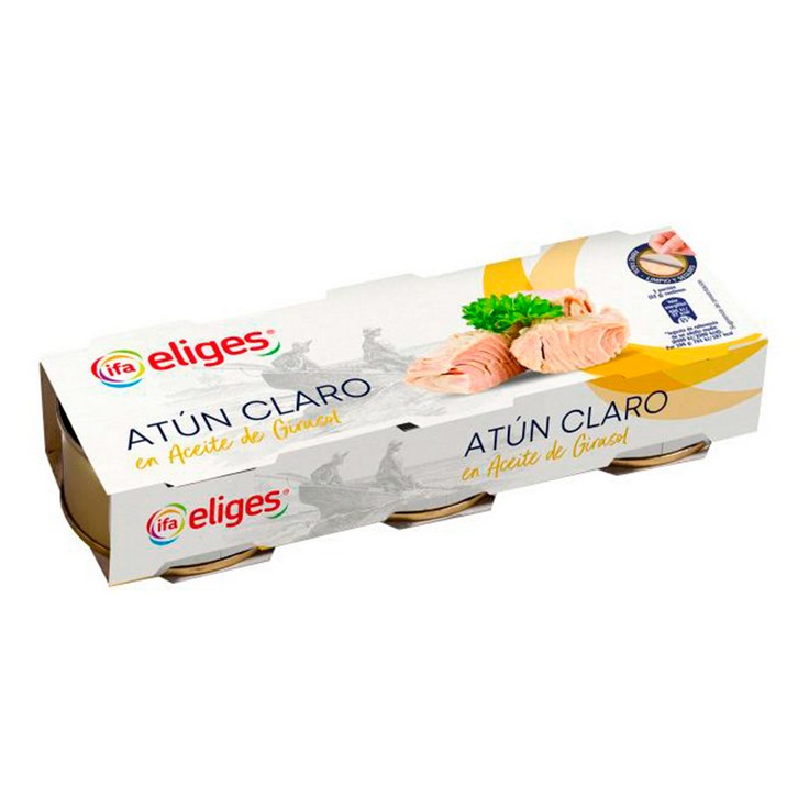 Atún claro en aceite de girasol - Eliges - 3x70g Atún claro en aceite de girasol - Eliges - 3x70g