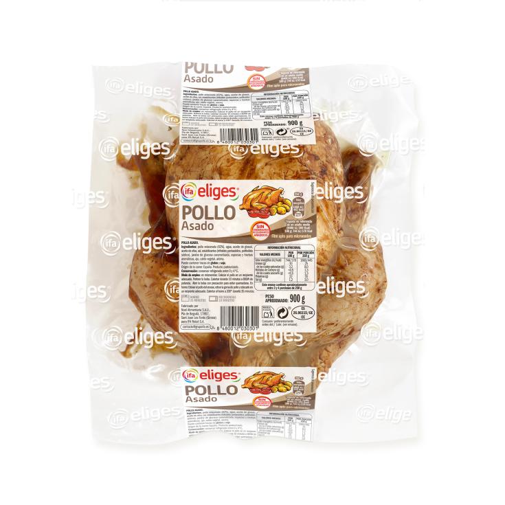 Pollo asado refrigerado - Eliges - 1kg Pollo asado refrigerado - Eliges - 1kg