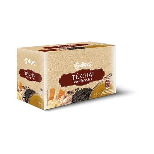 Té chai con especias en caja de 20uds