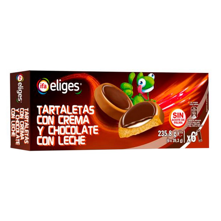 Tartaletas con crema y chocolate con leche - Eliges - 196g Tartaletas con crema y chocolate con leche - Eliges - 196g