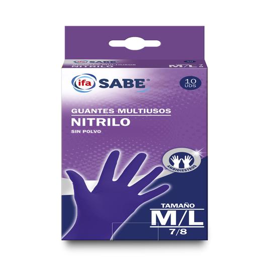 Guantes multiusos de nitrilo talla M-L