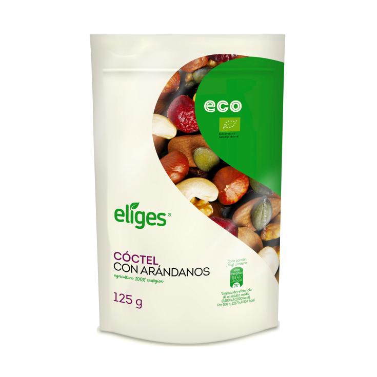 Cóctel con arandanos ecológico - Eliges - 125g