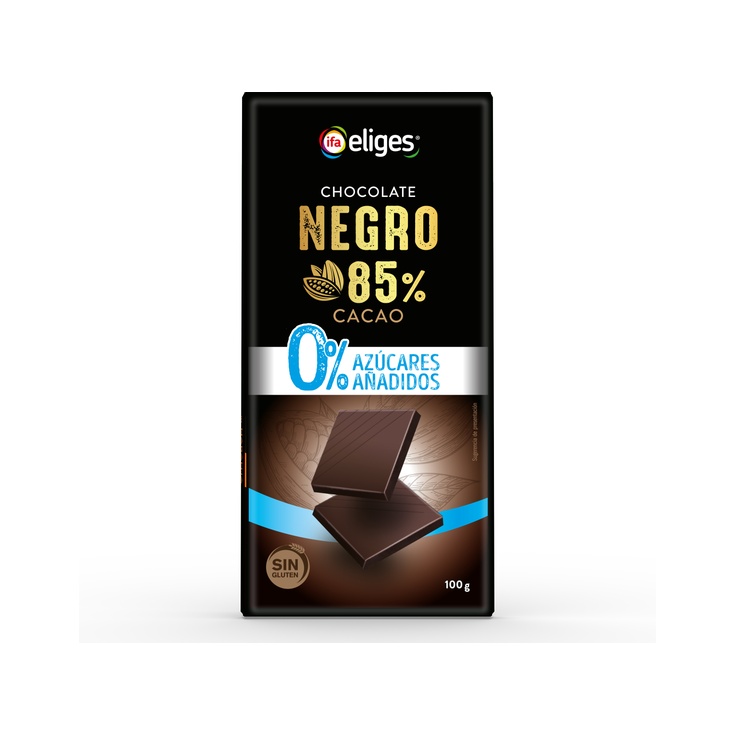 Chocolate negro 85% 100g sin azucar