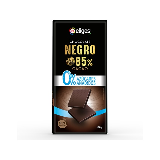 Chocolate negro 85% 100g sin azucar