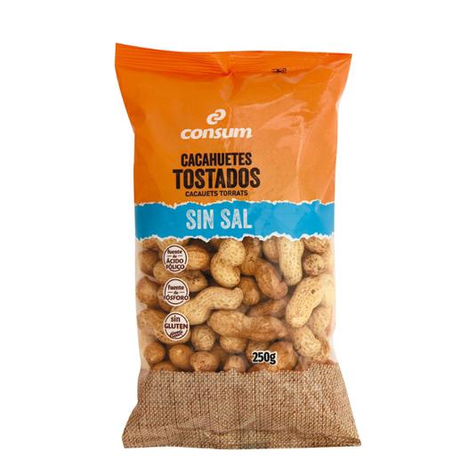 Cacahuetes con piel fritos
