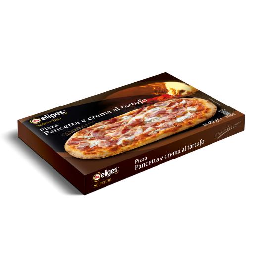 Pizza panceta y crema tartufo - Eliges - 400g