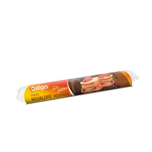 Masa de hojaldre redonda sin gluten - Eliges - 280g
