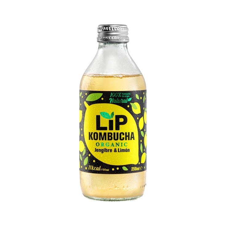Bebida Kombucha de Jengibre y Limón Botella 25 cl