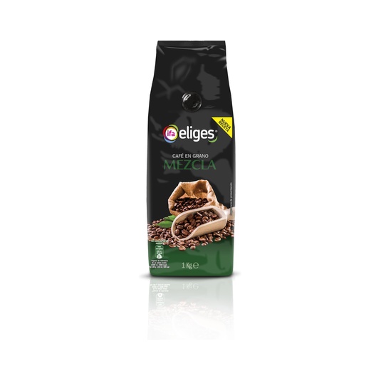 Café en grano mezcla blend 80/20 bolsa de 1kg