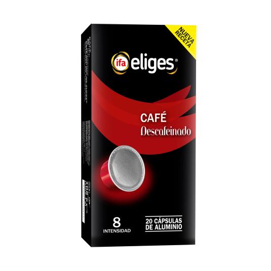 Café cápsulas descafeinado - Eliges - 20 uds