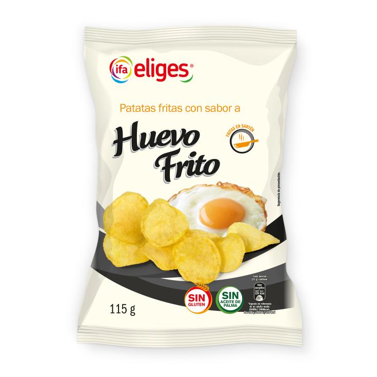 Patatas fritas con sabor huevo frito - Eliges - 115g
