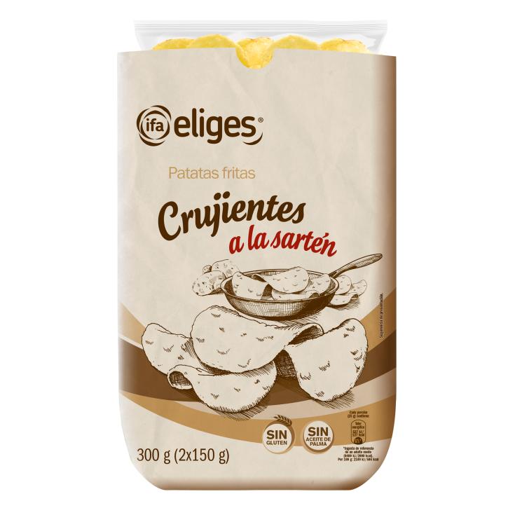 Patatas fritas crujientes a la sartén - Eliges - 2x150g