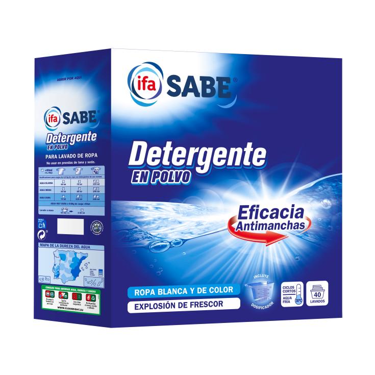 Detergente en polvo maleta - Sabe - 40 lavados