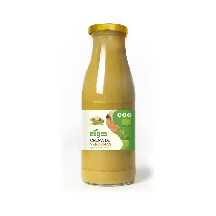 Crema de verduras ecológicas en botella de 500ml Crema de verduras ecológicas en botella de 500ml