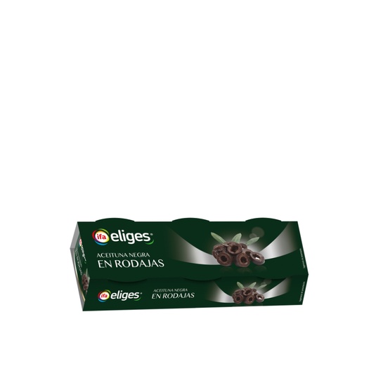 Aceituna negra en rodaja bolsa de 3X50g