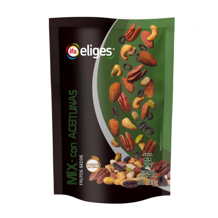 Cóctel frutos secos con aceitunas 200g