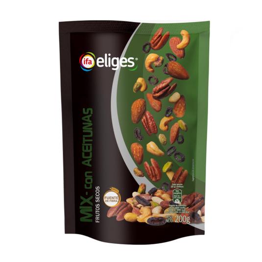 Cóctel frutos secos con aceitunas 200g