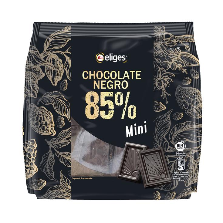 Mini chocolatinas con chocolate negro 85% Mini chocolatinas con chocolate negro 85%