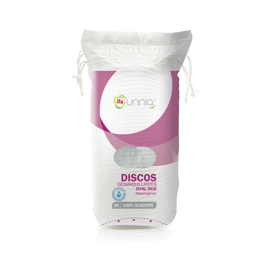 Discos desmaquillantes oval bolsa 80 unidades