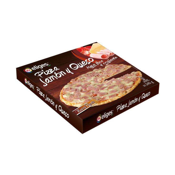 Pizza jamón y queso - Eliges - 340g