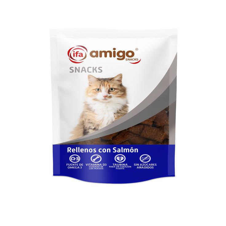 Snacks para gatos relleno de salmón Snacks para gatos relleno de salmón