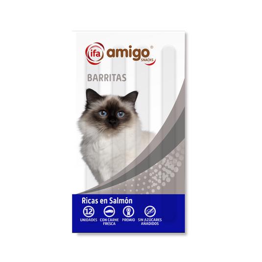 Snack para gatos barritas de salmón