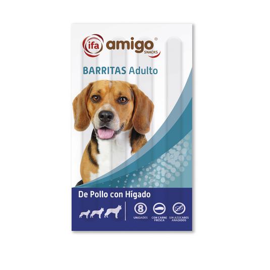 Snack para perros adultos barritas de pollo con higado