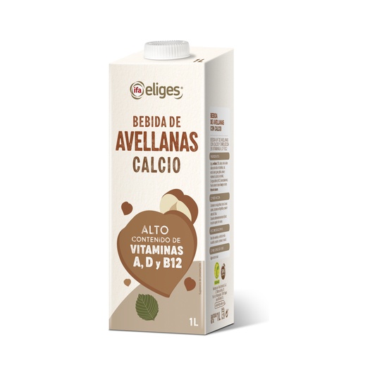 Bebida de avellana con calcio en brick de 1 L