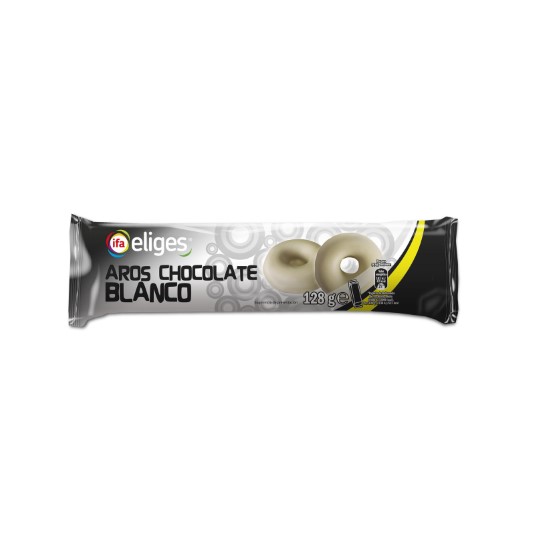 Galletas de aros chocolate blanco Eliges - 128g